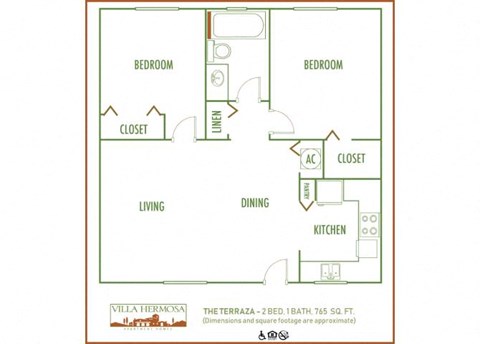 2 bed 1 bath A at Villa Hermosa, Miami, FL